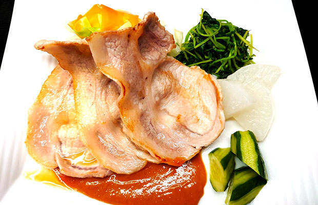 ポークソテー　味噌ソース